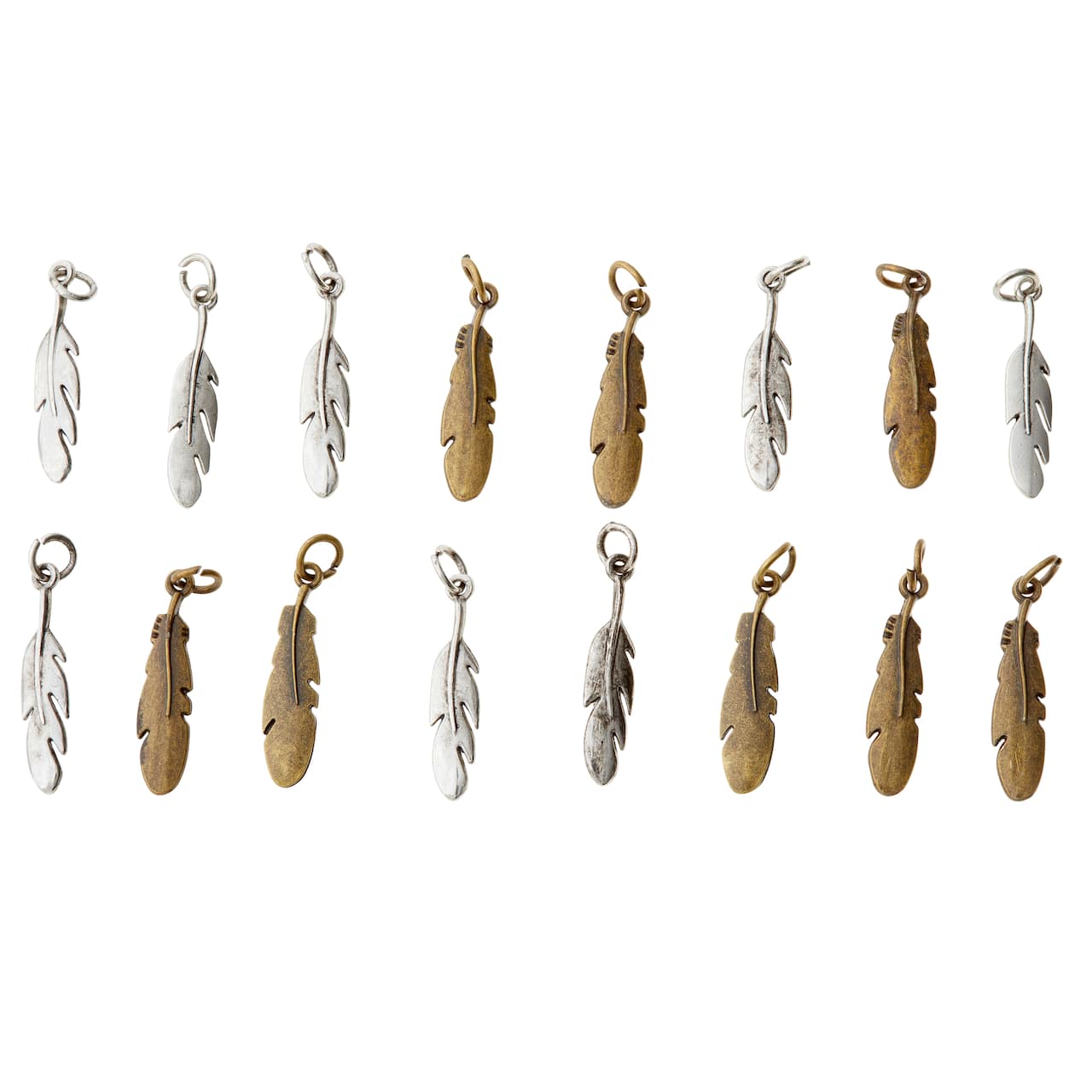 Charmalong&#x2122; Feather Charm Value Pack by Bead Landing&#x2122;